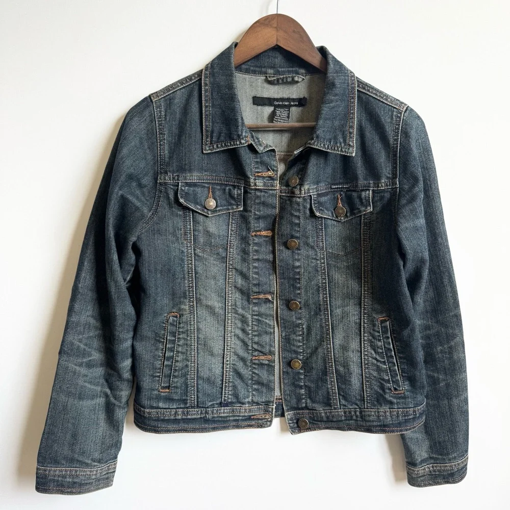 Calvin Klein Girl’s Denim Jacket Size 14